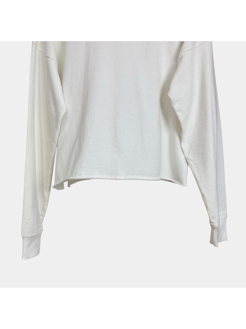 Aerie Collared Sweatshirt White Longsleeves, Casual Top, Sz XS - Picture 13 of 16